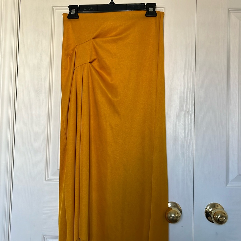 Zara marigold maxi skirt